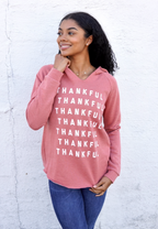 'THANKFUL' WOMEN'S TUNIC HOODIE