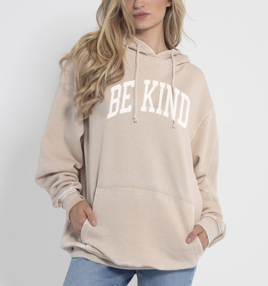 'BE KIND' UNISEX BURNOUT HOODIE