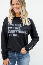 4 THINGS® 'I'M FINE' UNISEX LIGHTWEIGHT PULLOVER