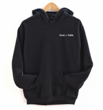 love > hate Unisex Hoodie - Black