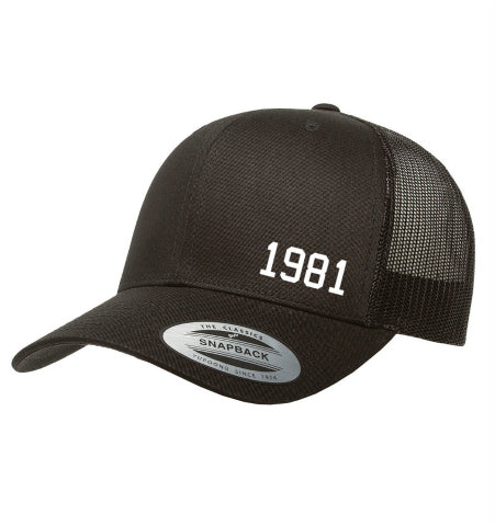 BORN YEAR® HAT (CHOOSE YOUR YEAR!)