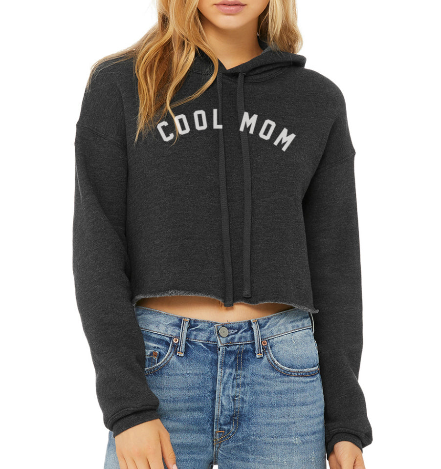 COOL MOM® WOMEN'S CROPPED HOODIE