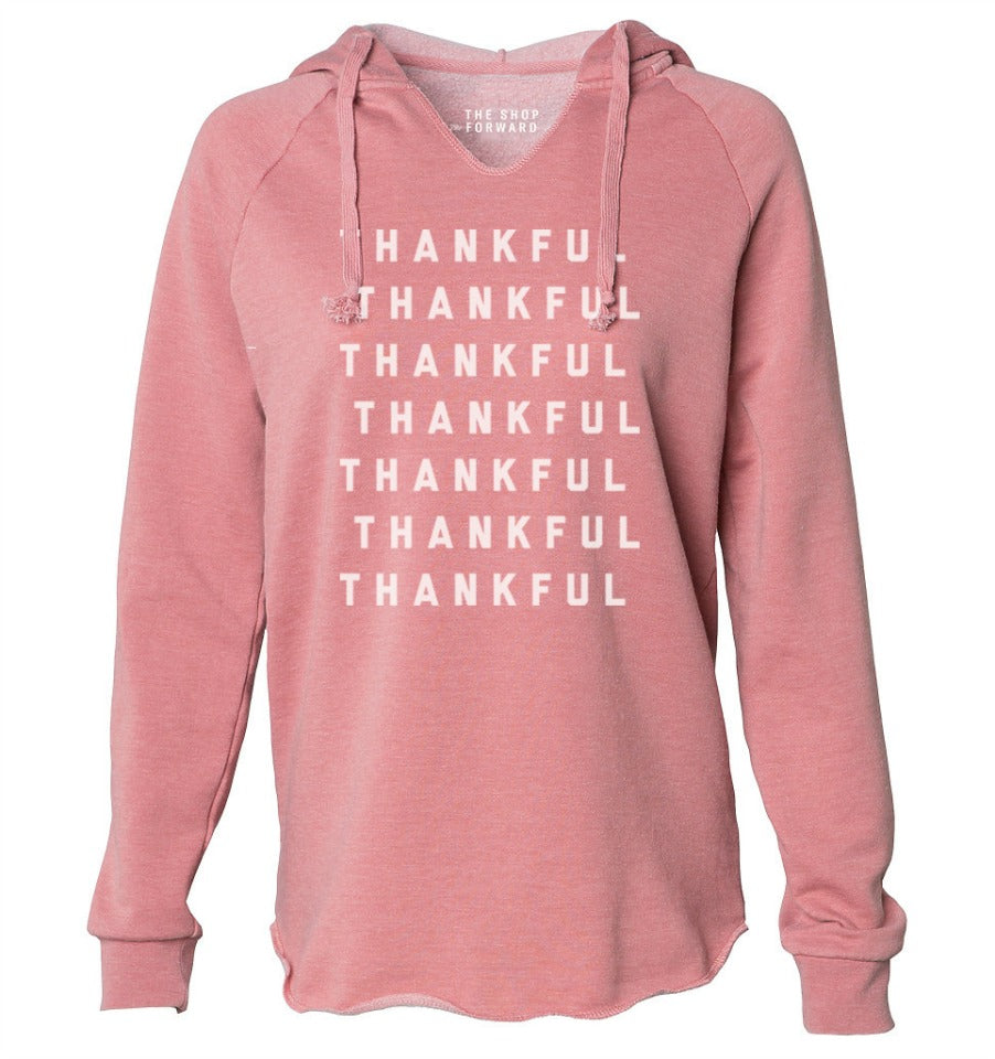 'THANKFUL' WOMEN'S TUNIC HOODIE