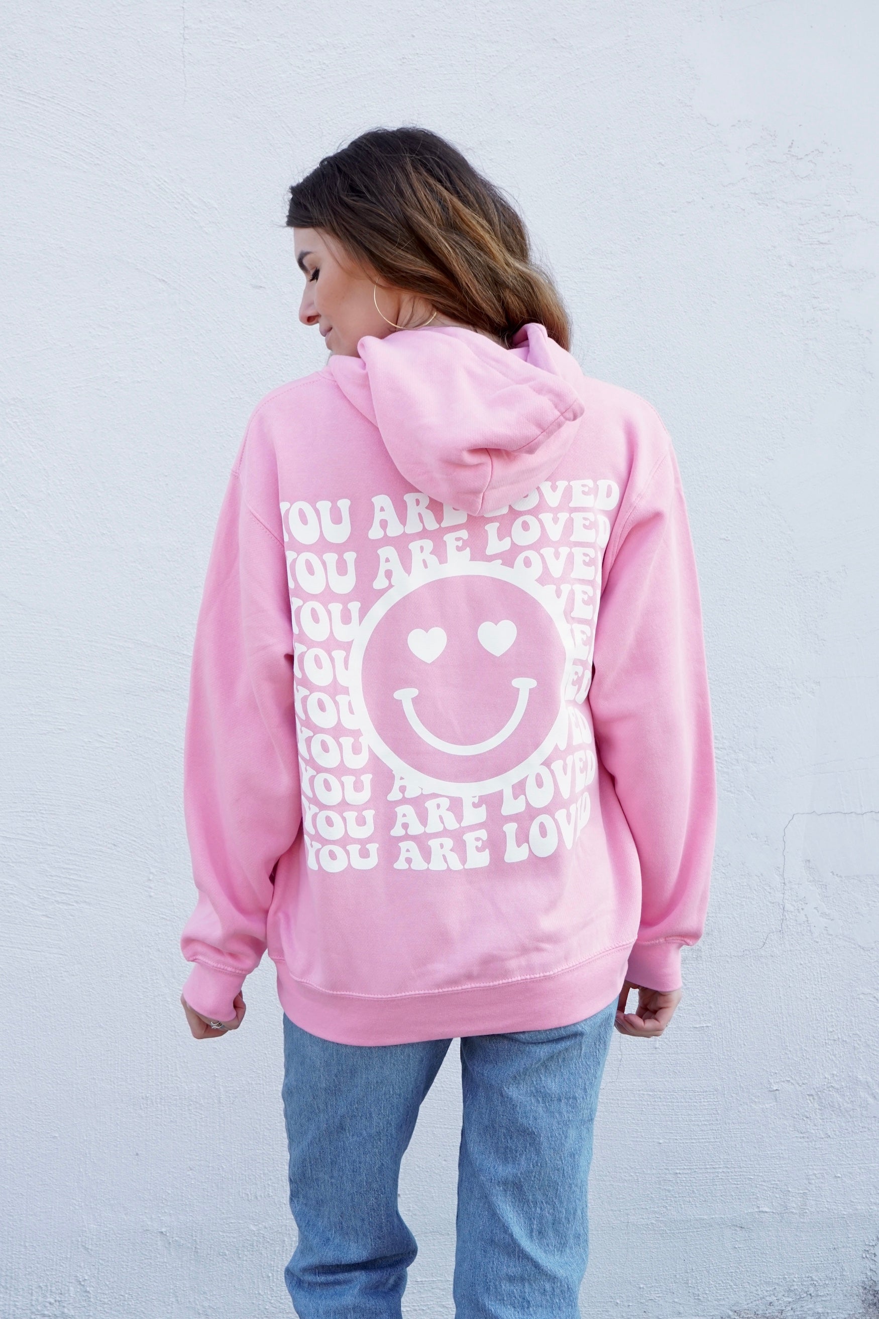 'YOU ARE LOVED' HAPPY FACE UNISEX HOODIE